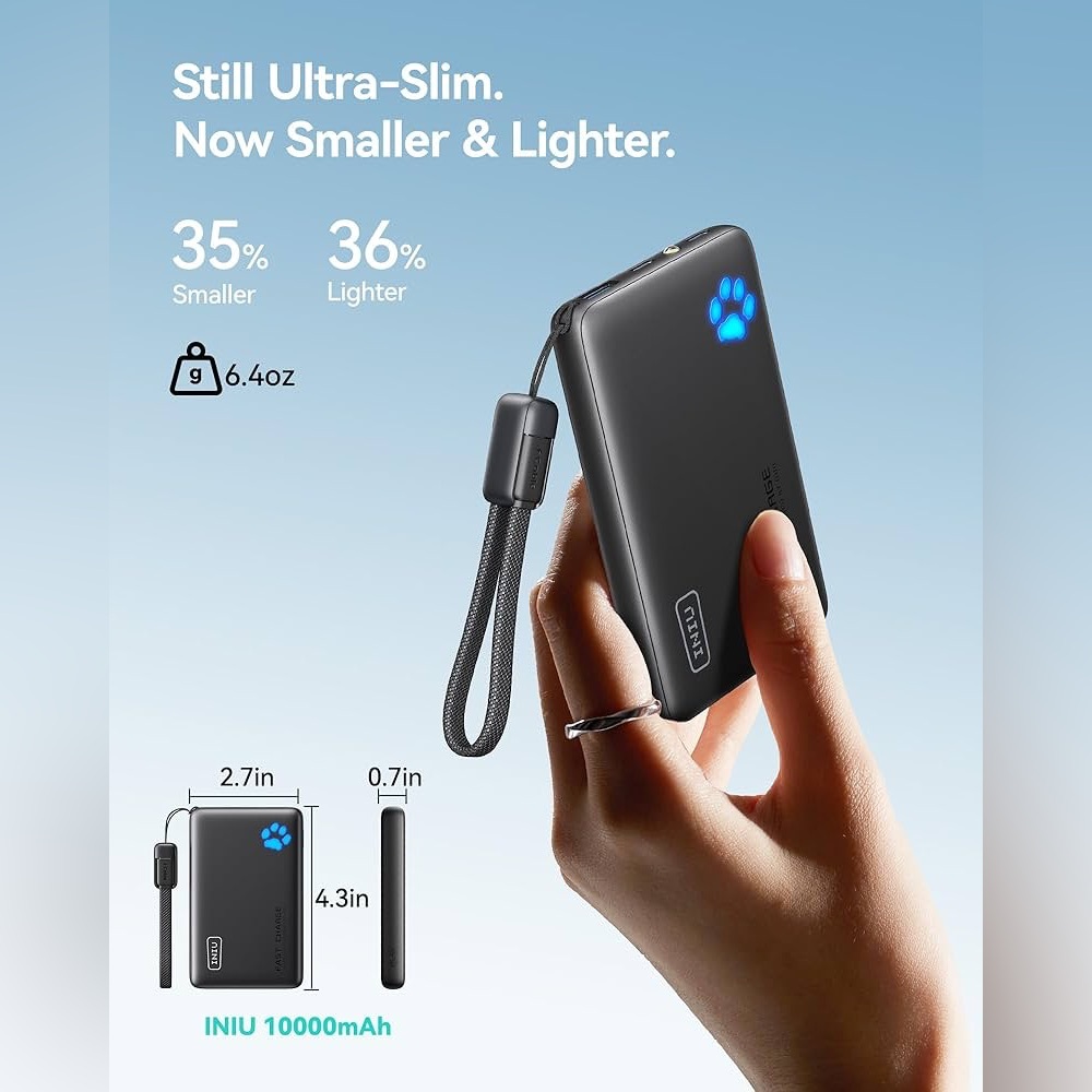 Portable Slim Power Bank Fast Charger